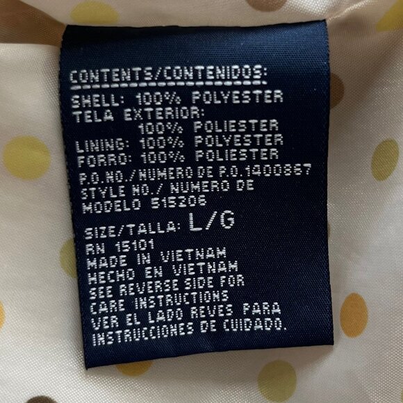 Weather Tamer Womens Zip Front Windbreaker Coat Beige Size Large - Picture 9 of 10